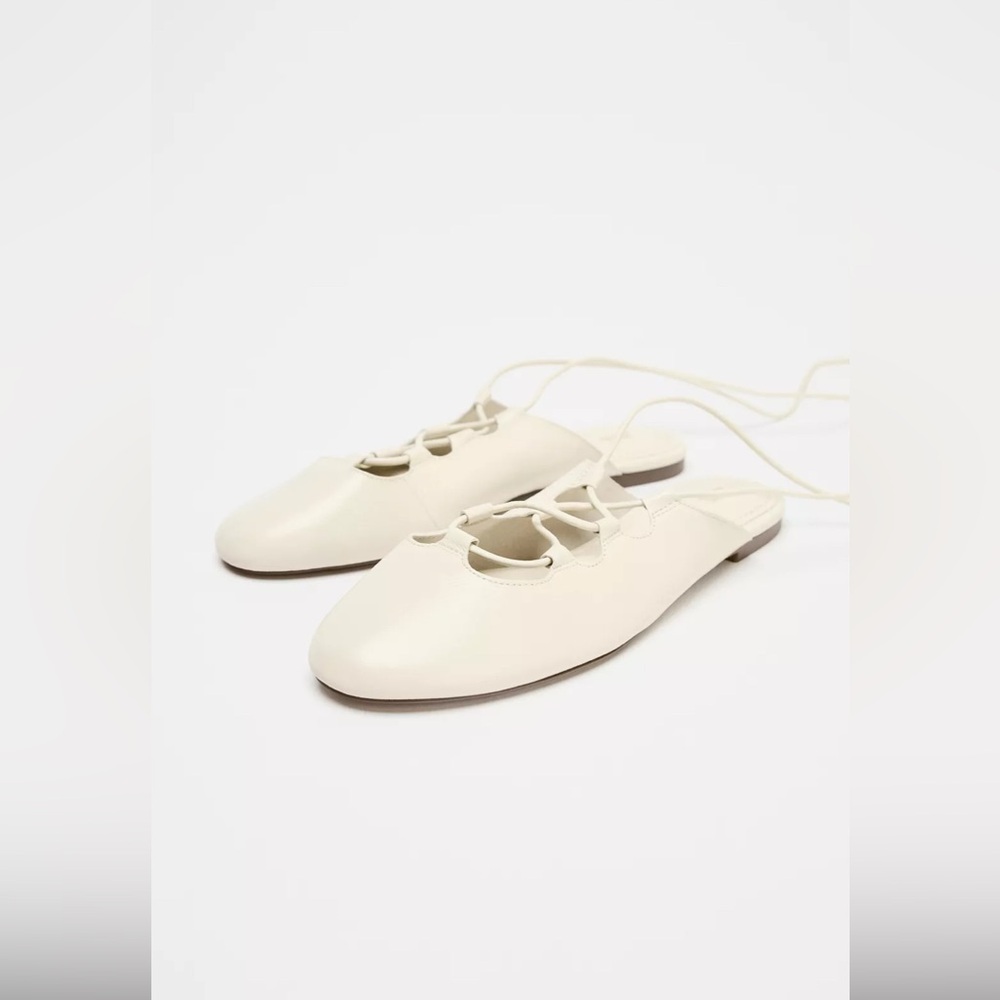 Leather slingback ballet flats - Picture 4 of 4